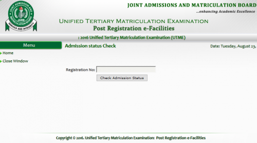 How To Check JAMB Admission Status
