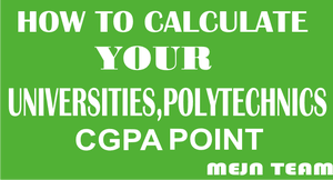 How To Calculate National Open University CGPA (GRADE)