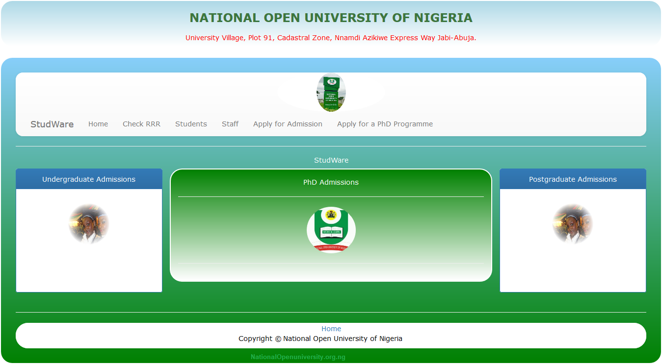 www  – National Open University Student Login Portal - Student  Arrive Platform